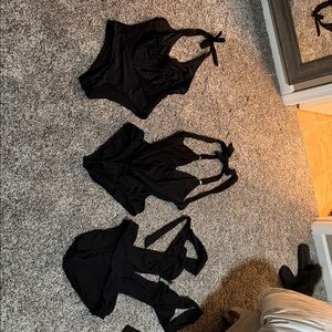 Kenneth Cole Black Women's One Piece Swimsuit plus 2 others